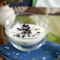 Blueberries with Milk and Sugar